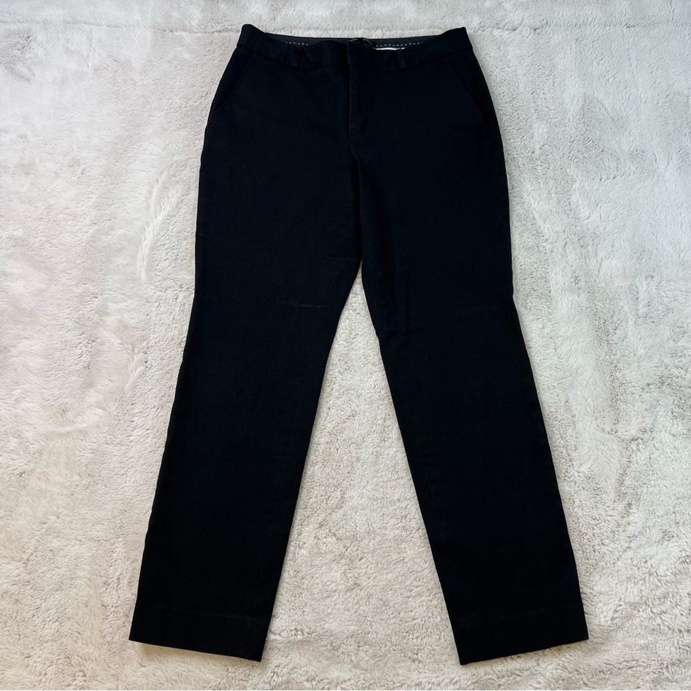 Banana Republic Womens Pants Black Size 6 Ryan Career Office Work Cotton Blend